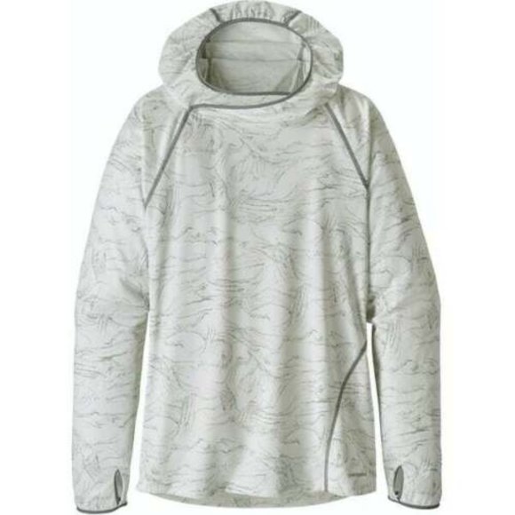 Patagonia Tops - Patagonia Sunshade Hoody Birch White Hooded Pullover Women's Size Large H11896